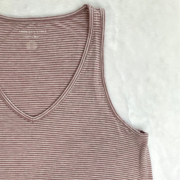 NWOT American Eagle Pink Striped Soft and Sexy Tank - Picture 6 of 12
